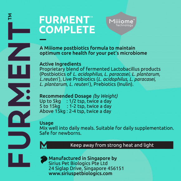 Bundle of 2: FURMENT COMPLETE 200g - Postbiotics, Probiotics, Prebiotics powder supplement