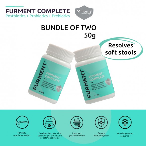 Bundle of 2: FURMENT COMPLETE 50g - Postbiotics, Probiotics, Prebiotics powder supplement