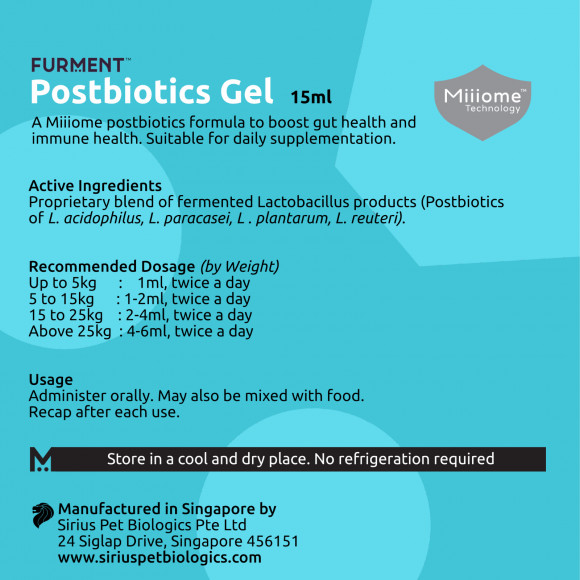 Postbiotics Gel - 15ml